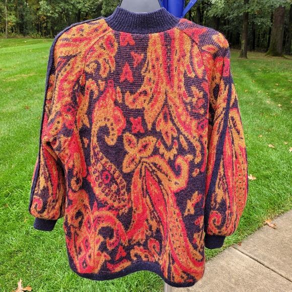 Vintage White Stag Autumn-Tone Lined Sweater Shacket Jacket size Medium - Picture 2 of 15